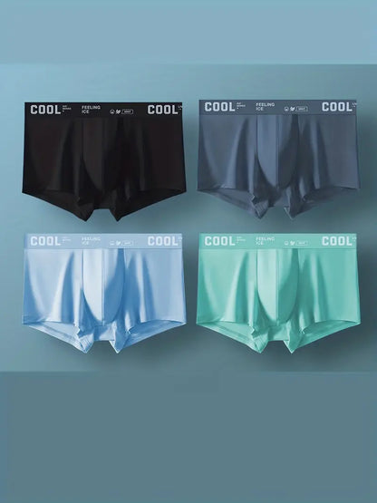 Men's Ice Silk Briefs Boxers (Pack of 6)