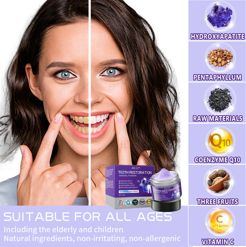 BBOJI TeethRestoration Mineral Powder🦷 (BUY 1  GET 1 FREE)