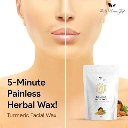 Turmeric Facial Wax (5 Minute Painless Herbal Wax Powder)