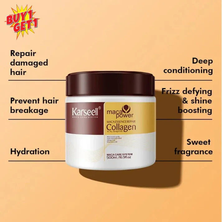 Karseell Collagen Hair Treatment Hair Mask (For All Hair Types)- Buy 1 Get 2