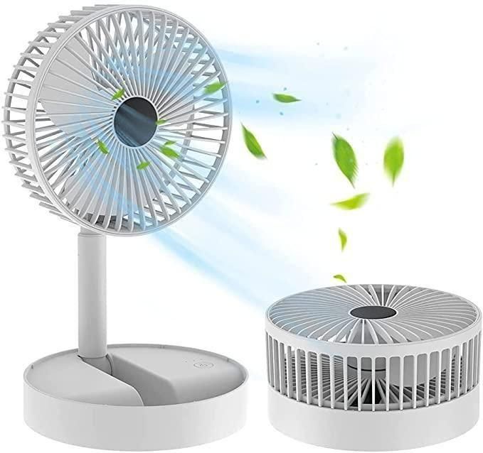 Powerful Rechargeable Table Fan (BUY 1 GET 1 FREE)