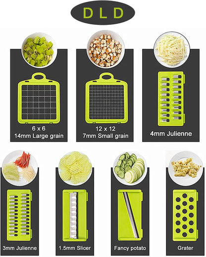 MultiPurpose 12 In 1 - Vegetable And Fruit Chopper/Slicer