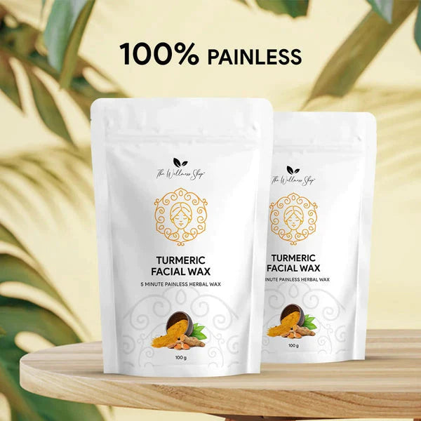 Turmeric Facial Wax (5 Minute Painless Herbal Wax Powder)