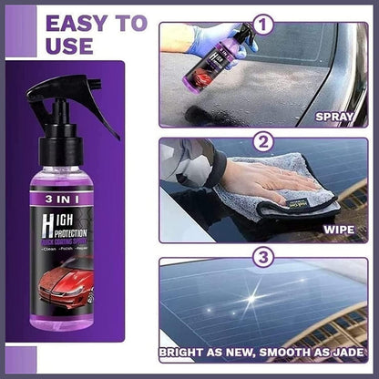 3 in 1 High Protection Car Spray (Pack of 3)