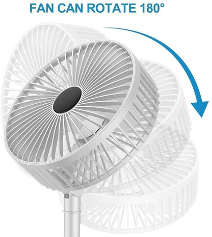 Powerful Rechargeable Table Fan (BUY 1 GET 1 FREE)