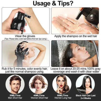 Black Hair Shampoo (Pack of 3)