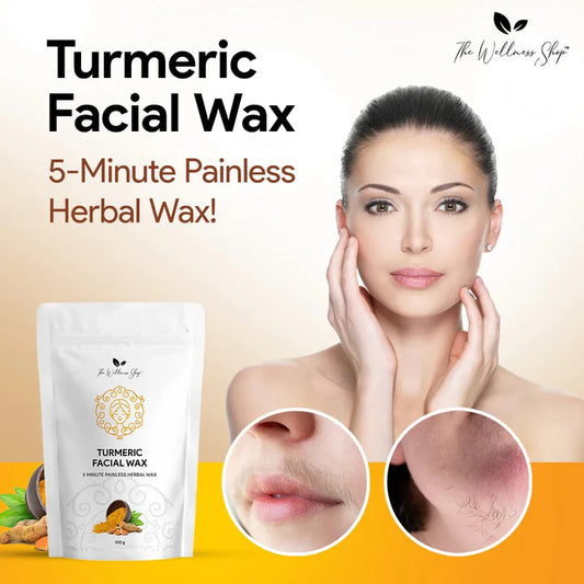 Turmeric Facial Wax (5 Minute Painless Herbal Wax Powder)