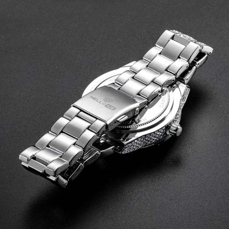 Iced Baguette Cut Roman Numerals Men's Watch