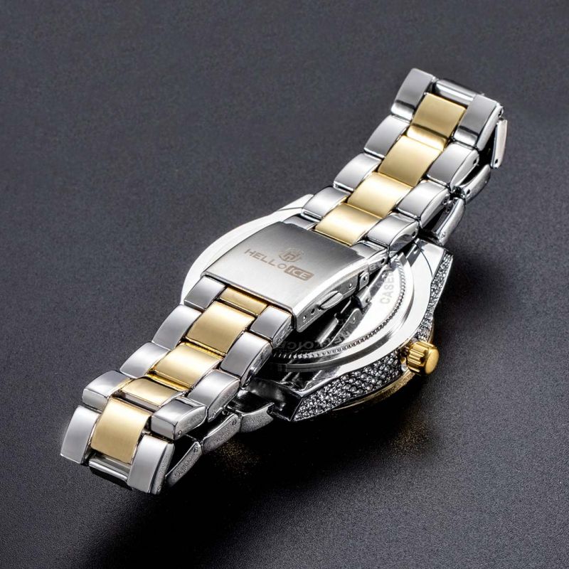 Iced Baguette Cut Roman Numerals Men's Watch