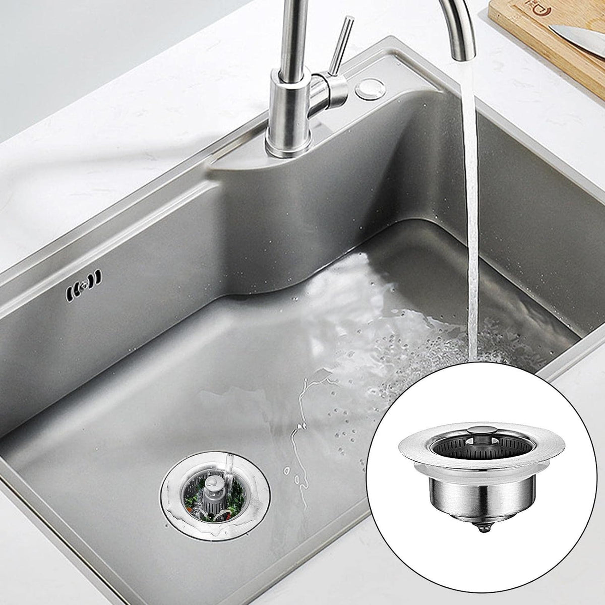 Sink Drain Strainer Stainless Steel