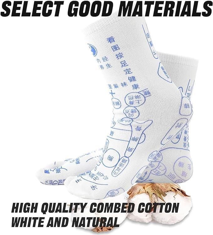Acupressure Reflexology Socks (PACK OF 4 SOCKS + 2 STICKS)