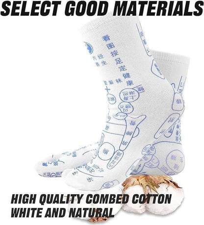 Acupressure Reflexology Socks (PACK OF 4 SOCKS + 2 STICKS)