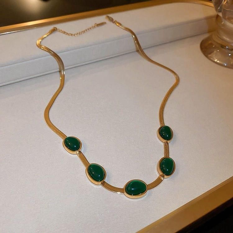 European Pearl Crystal Set (Bracelet + Necklace)