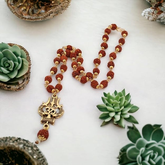 Latest Rudraksha Gold Plated Chain