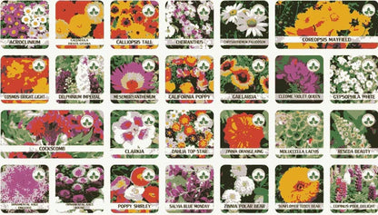 120 Varieties of Flower Seeds & Get FREE Plant Growth Supplement (BUY 1 GET 1 FREE)