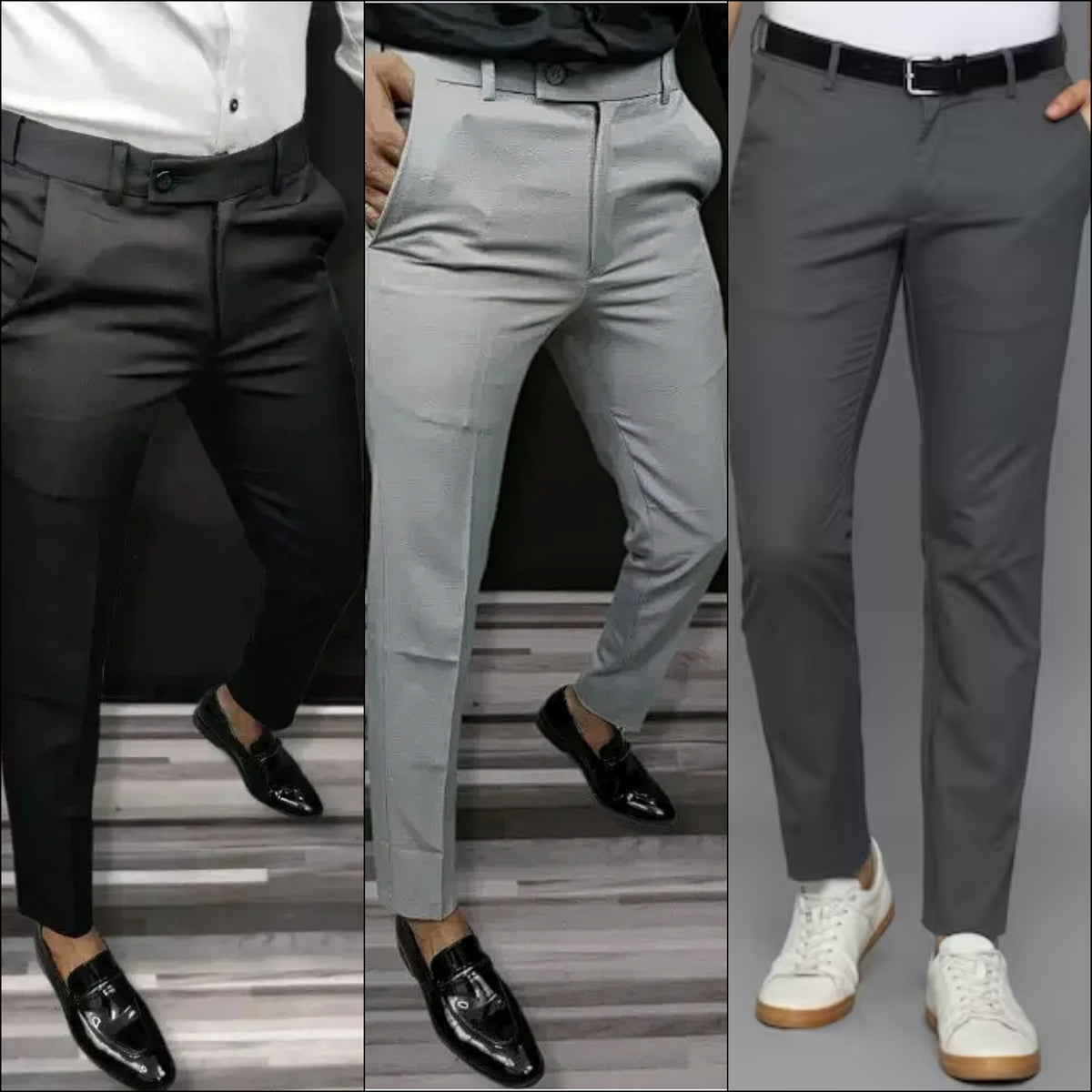Lycra Blend Trouser (Pack of 3) - SPRING OFFER