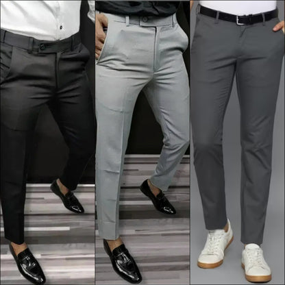 Lycra Blend Trouser (Pack of 3) - SPRING OFFER
