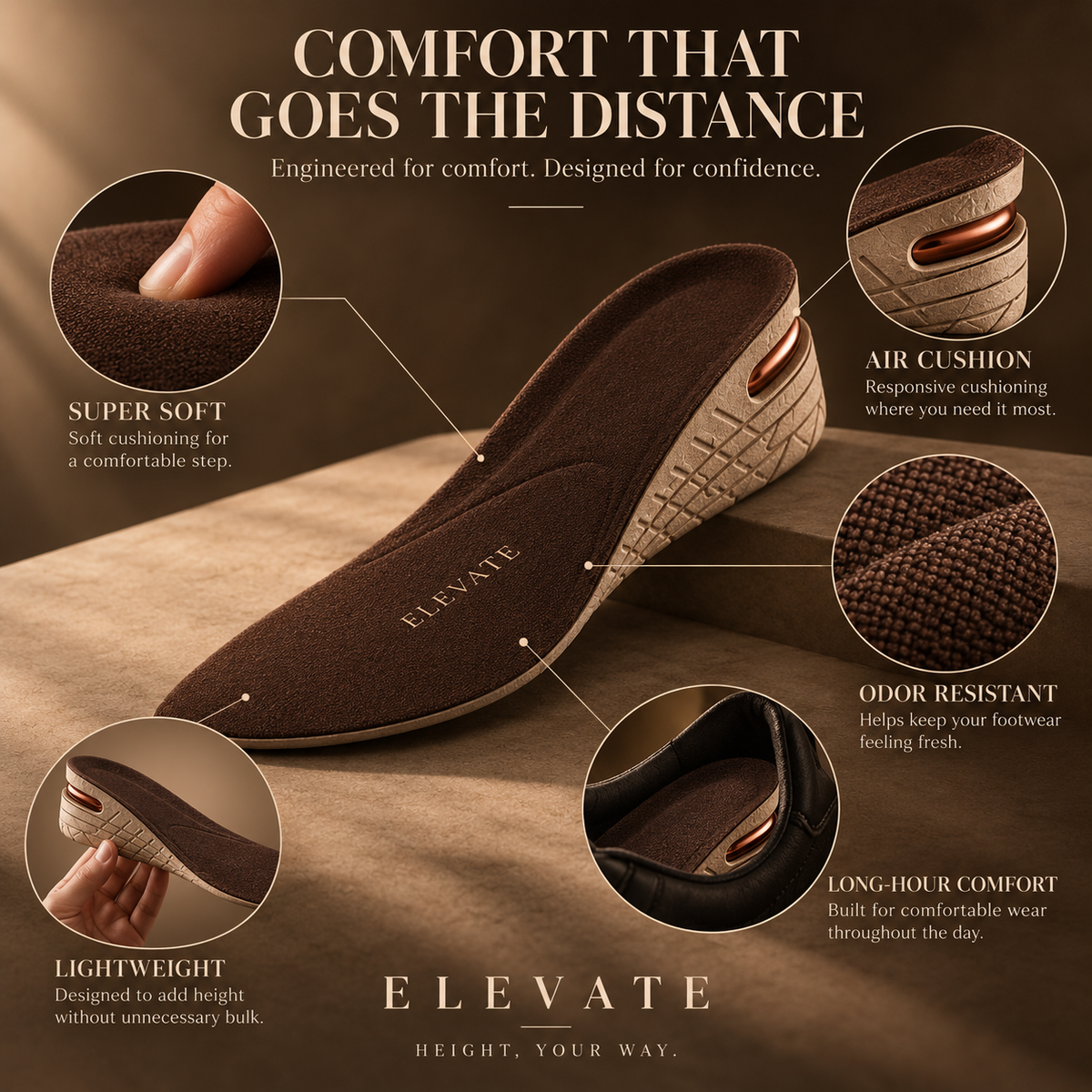 The Elevate Tall Cushion (Pack of 2)
