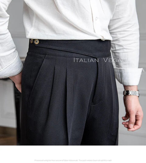 BUTTONED GURKHA PANTS (Pack of 2) (Black & Grey)