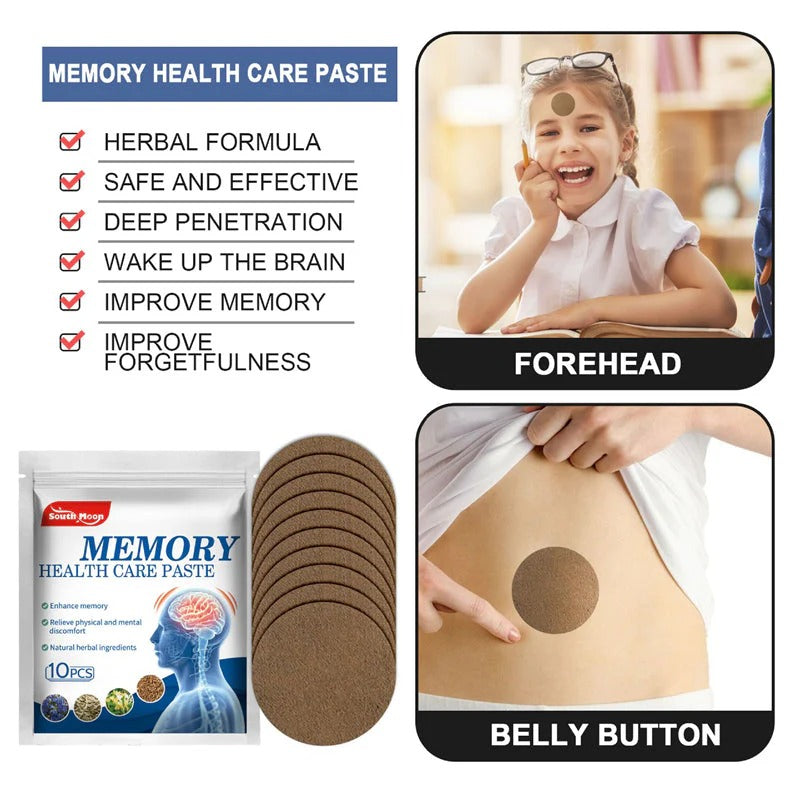 Memory Health Care Paste | Memory Enhancing Patch (Buy 1 Get 1 Free)