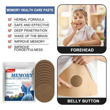 Memory Health Care Paste | Memory Enhancing Patch (Buy 1 Get 1 Free)