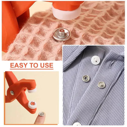 Metal Snap Buttons - With Fastener Pliers Tool Kit