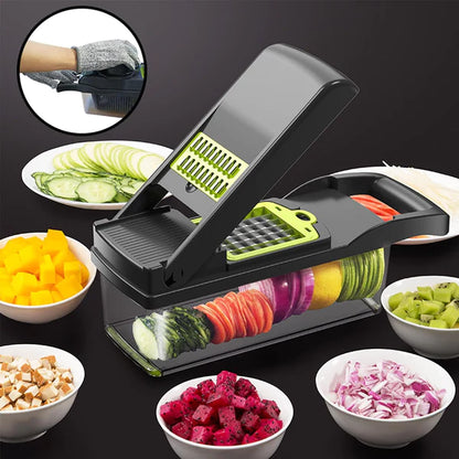 MultiPurpose 12 In 1 - Vegetable And Fruit Chopper/Slicer