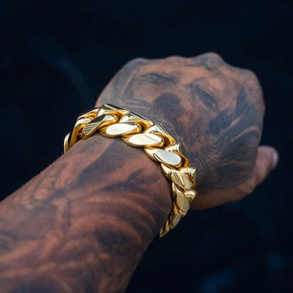 Gold Cuban Bracelet for Men (BUY 1 GET 1 FREE)