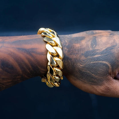 Gold Cuban Bracelet for Men (BUY 1 GET 1 FREE)