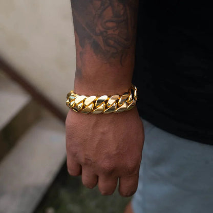 Gold Cuban Bracelet for Men (BUY 1 GET 1 FREE)