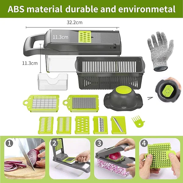 MultiPurpose 12 In 1 - Vegetable And Fruit Chopper/Slicer