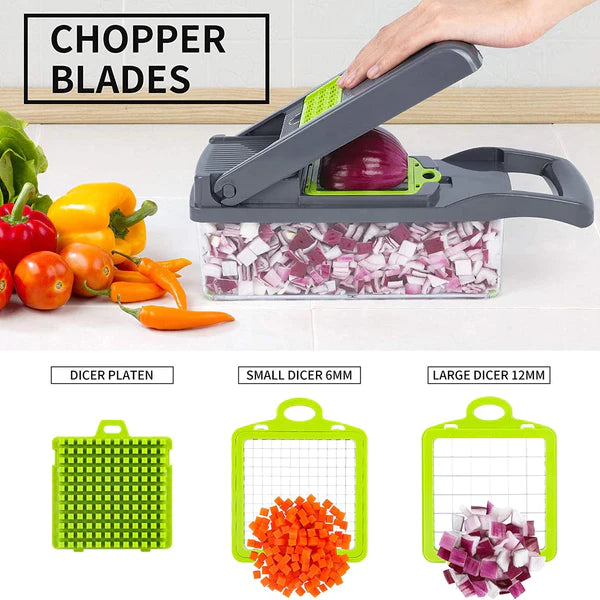 MultiPurpose 12 In 1 - Vegetable And Fruit Chopper/Slicer