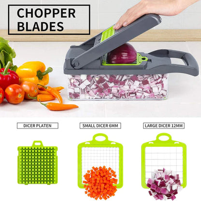 MultiPurpose 12 In 1 - Vegetable And Fruit Chopper/Slicer
