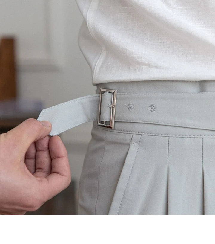 BUTTONED GURKHA PANTS (Pack of 2) (Black & Grey)