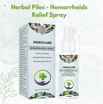 Herbal Piles - Hemorrhoids Relief Spray (BUY 1 GET 1 FREE)