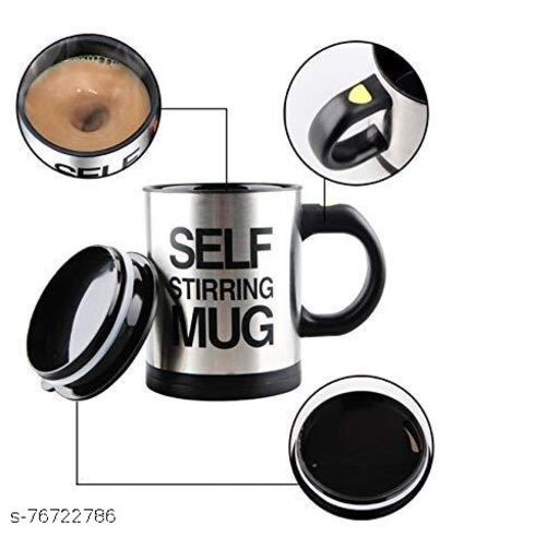 SELF STIRRING COFFEE MUG CUP
