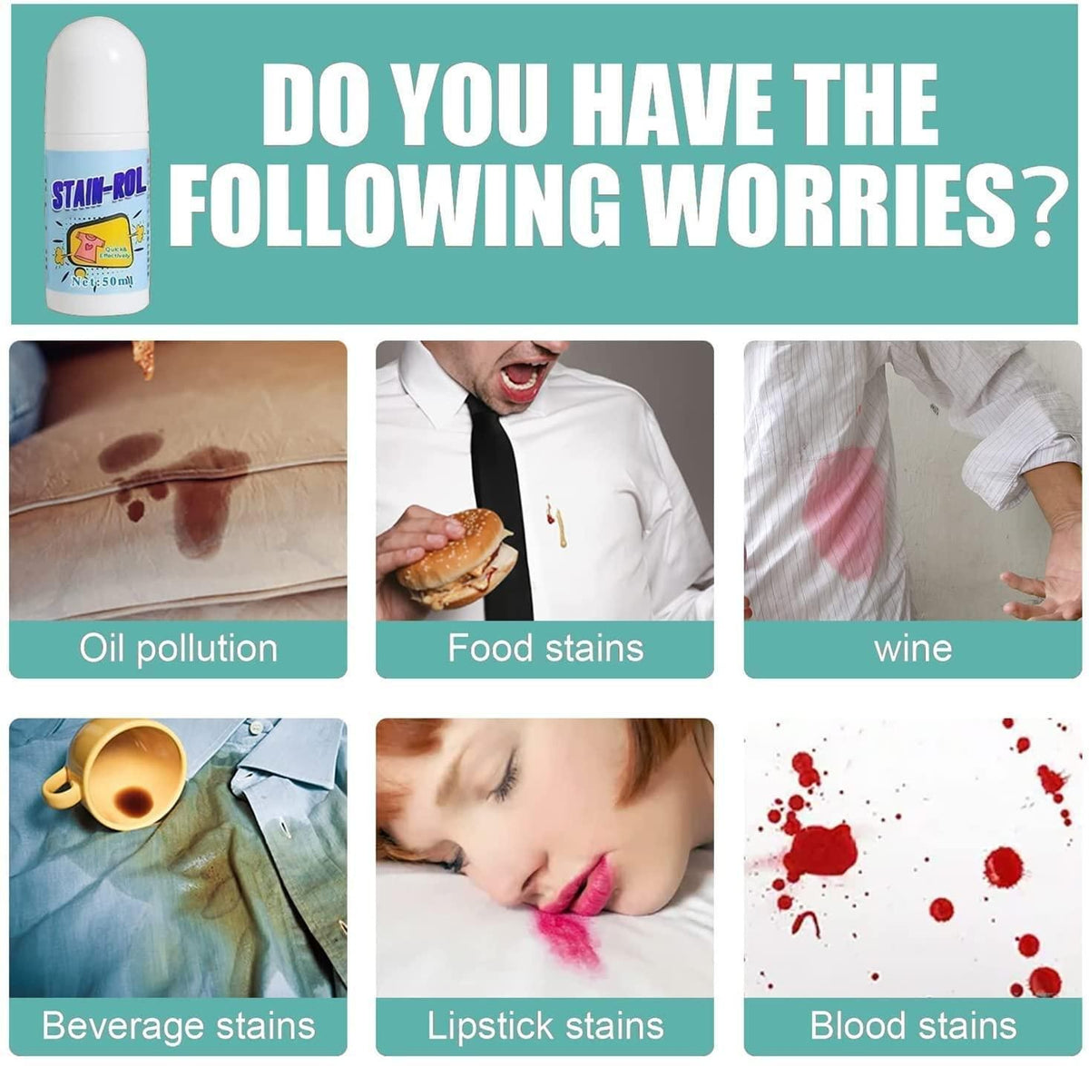 Clothes Stain Remover Roll (PACK OF 2)