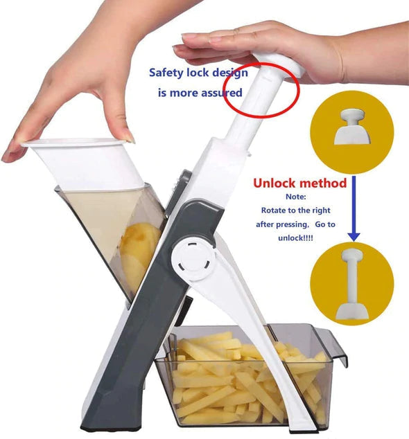 🔥HOT SALE LIVE NOW💥5 IN 1 MULTI-FUNCTION QUICK VEGETABLE CUTTING GRATER