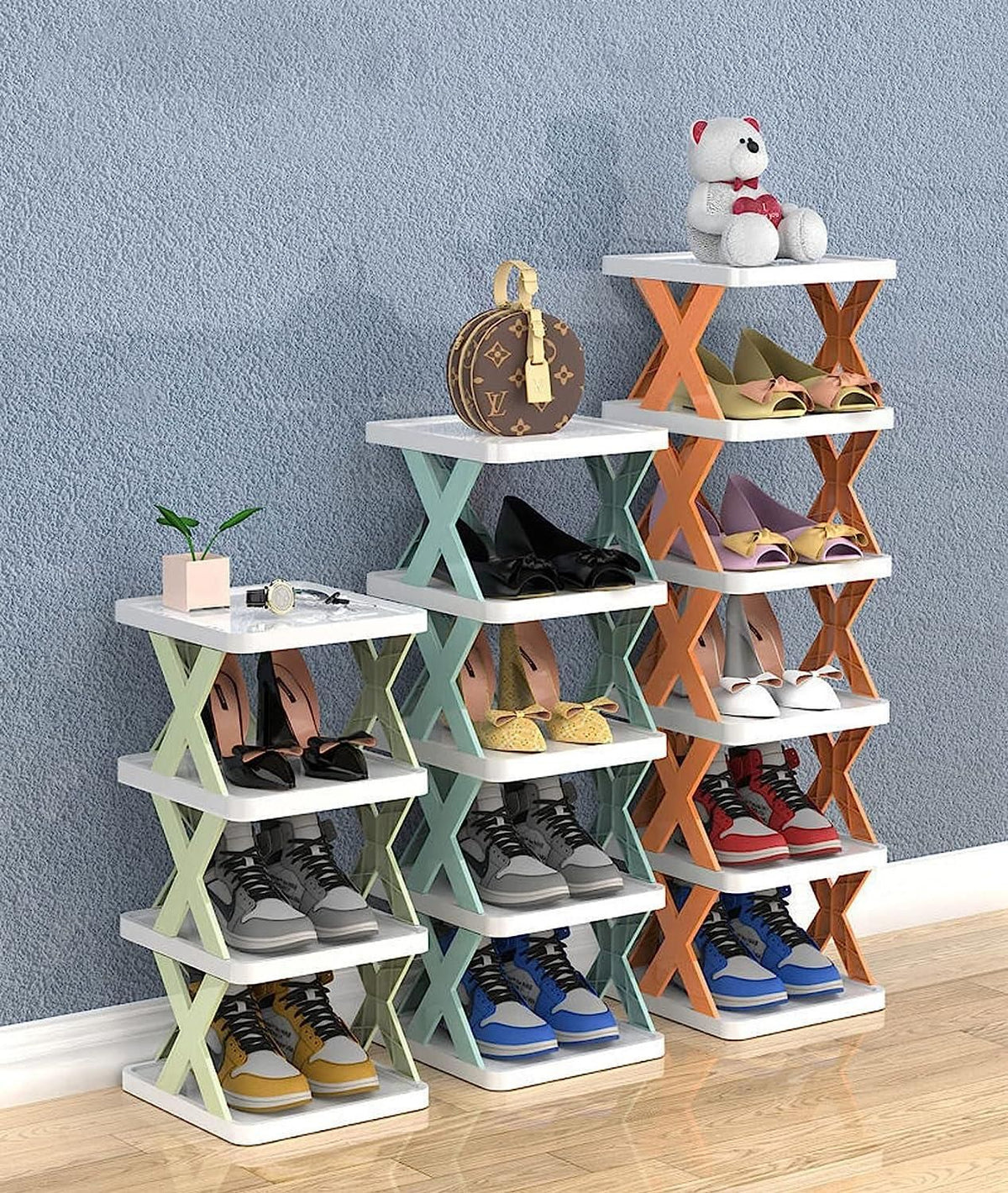 Smart Foldable Shoes Shelf (Pack of 5)