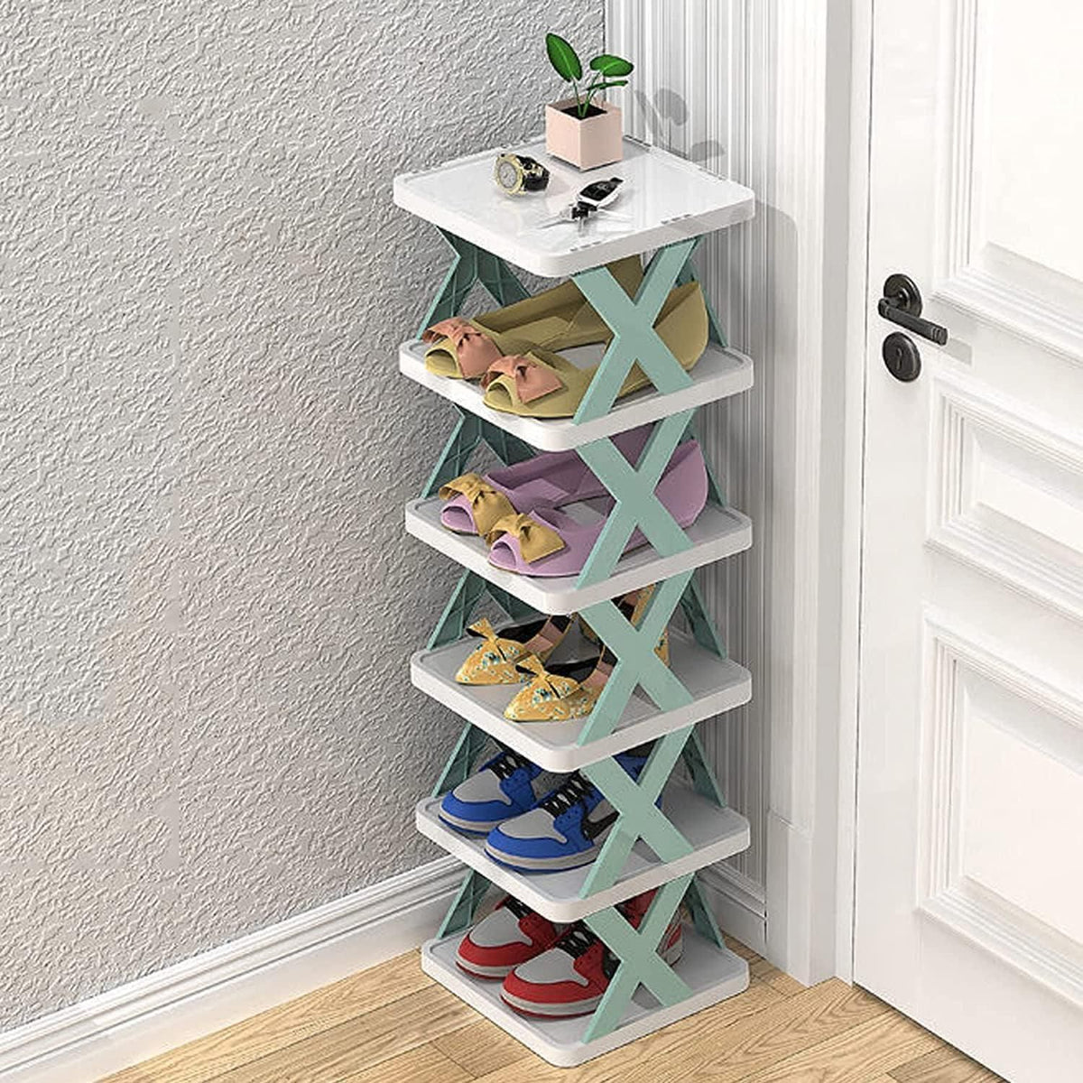 Smart Foldable Shoes Shelf (Pack of 5)