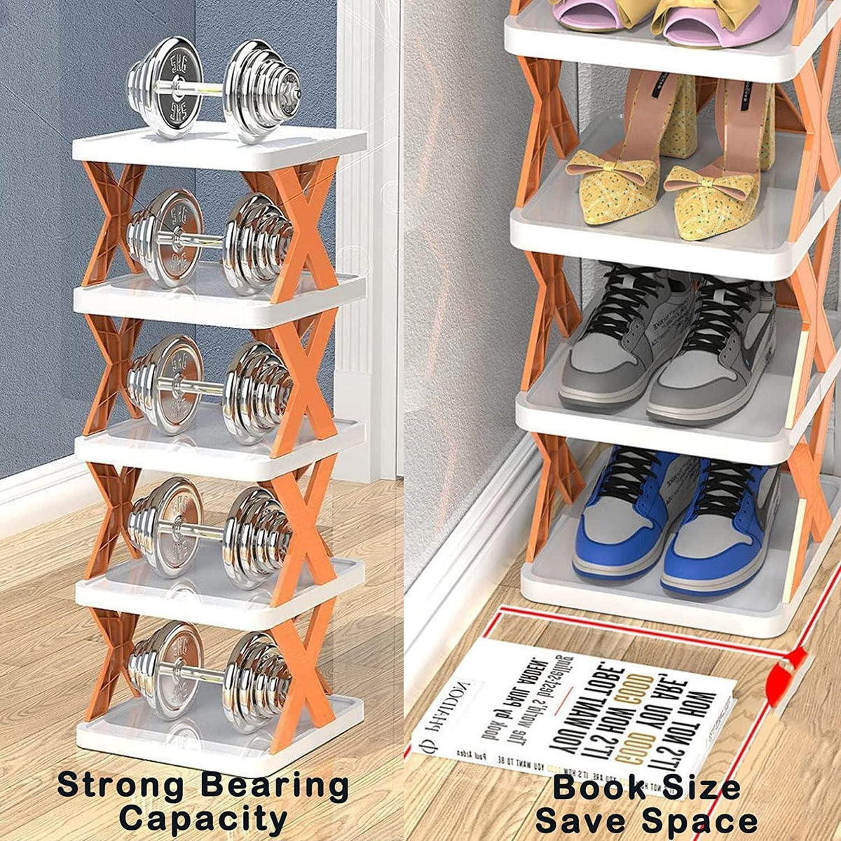 Smart Foldable Shoes Shelf (Pack of 5)