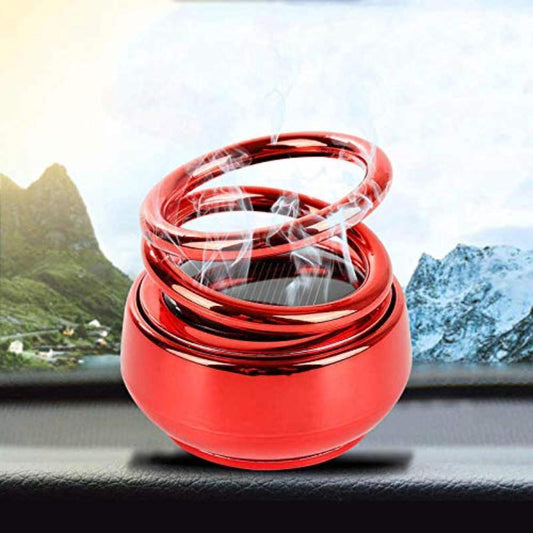 Premium Solar Rotating Car Air Freshener With Long Last Fragrance