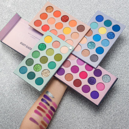 60 in 1 Eye Shadow Palette ( 60 Shades ) + Free 5 Shades of Lipstick
